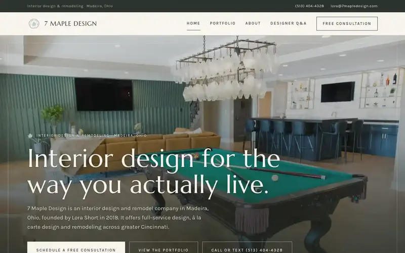 Home page of 7 Maple Design